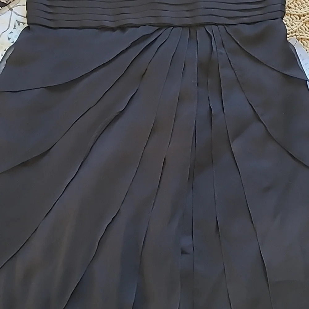 Adrianna Papell Evening Strapless Tiered Cocktail Dress - Size 6 - Picture 7 of 11